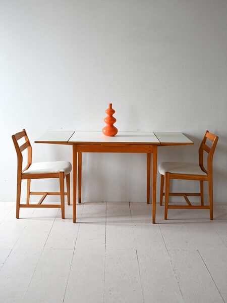 Vintage Scandinavian Teak And Formica Table