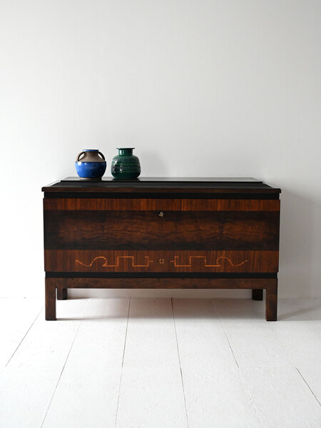 Scandinavian Art Deco Sideboard In 1930s Burl