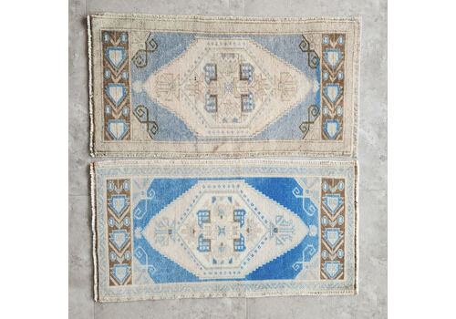 1970s Vintage Woven Turkish Oushak Rug Runners   A Pair