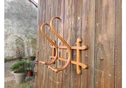 Thonet Bentwood Coathooks / Thonet Coat Hooks / 1900s Bistro Hooks / Antique Bentwood Coat Rack / Genuine Thonet Coat Hooks / 2 Hook Rack