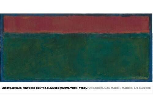 Original Mark Rothko Exhibition Poster Featuring His 