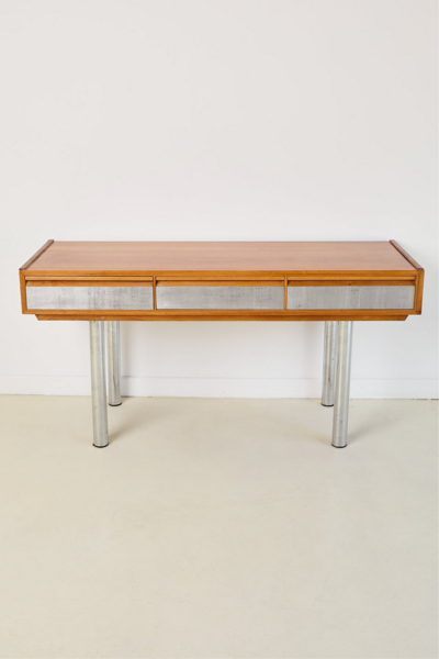 Chrome Leg Console Table