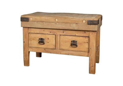 Antique 20th Century French Butchers Block Table C.1920