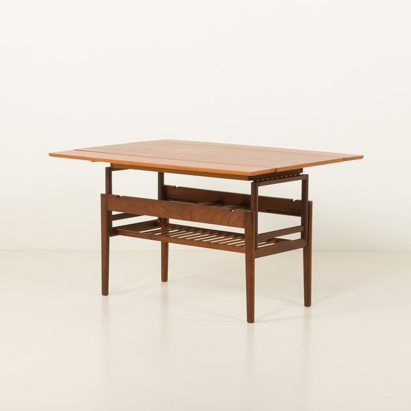 Vintage Elevator Teak Table Attr. To Kai Kristiansen, 1960s photo vintage
