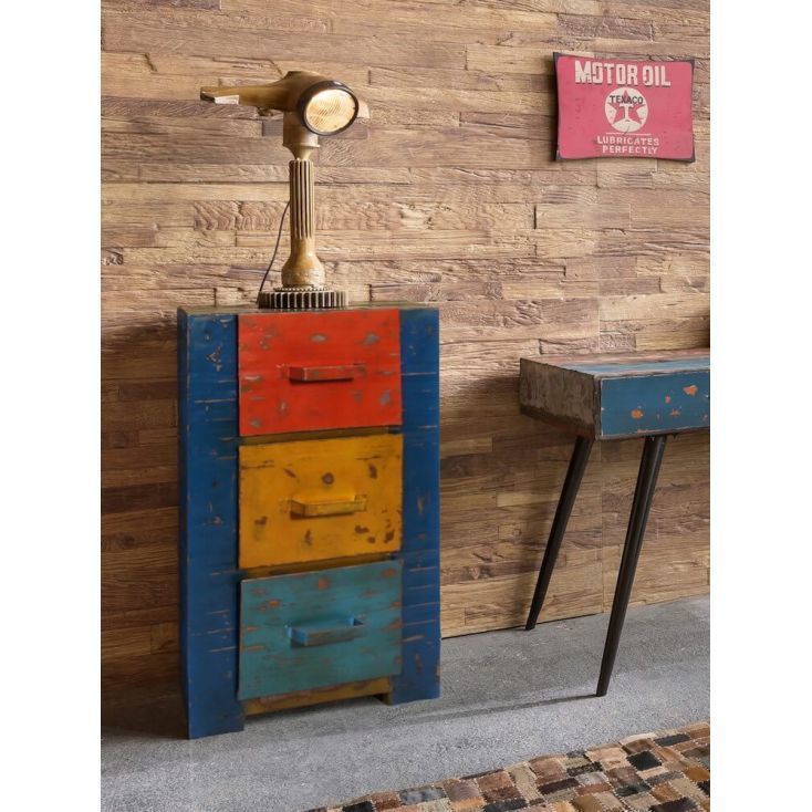 Oil Drum Storage Chest Of Drawers Vinterior