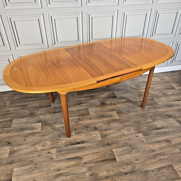Retro Vintage Nathan Mid Century Teak Extending Dining Table Kitchen Mcm Wood