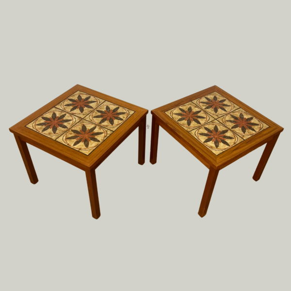 Pair Of Mid Century Teak Danish Side Tables