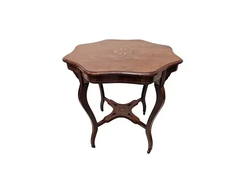 A Stunning Edwardian Inlaid Occasional Or Lamp Table