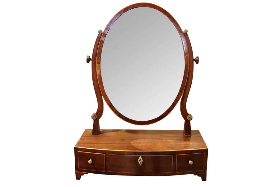 George III Mahogany Dressing Table Mirror