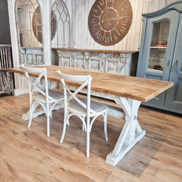 Reclaimed Priory Frame Base Dining Table photo furniture