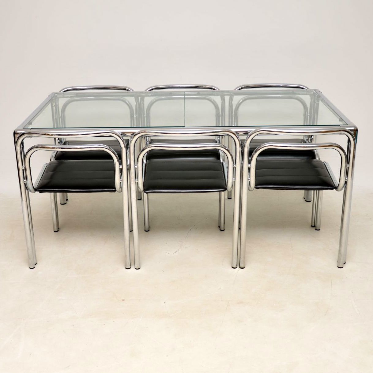 1960 S Vintage Chrome Dining Table Chairs By Rodney Kinsman For 1960 S Vintage Chrome Dining Table Chairs By Rodney Kinsman For Omk Vinterior