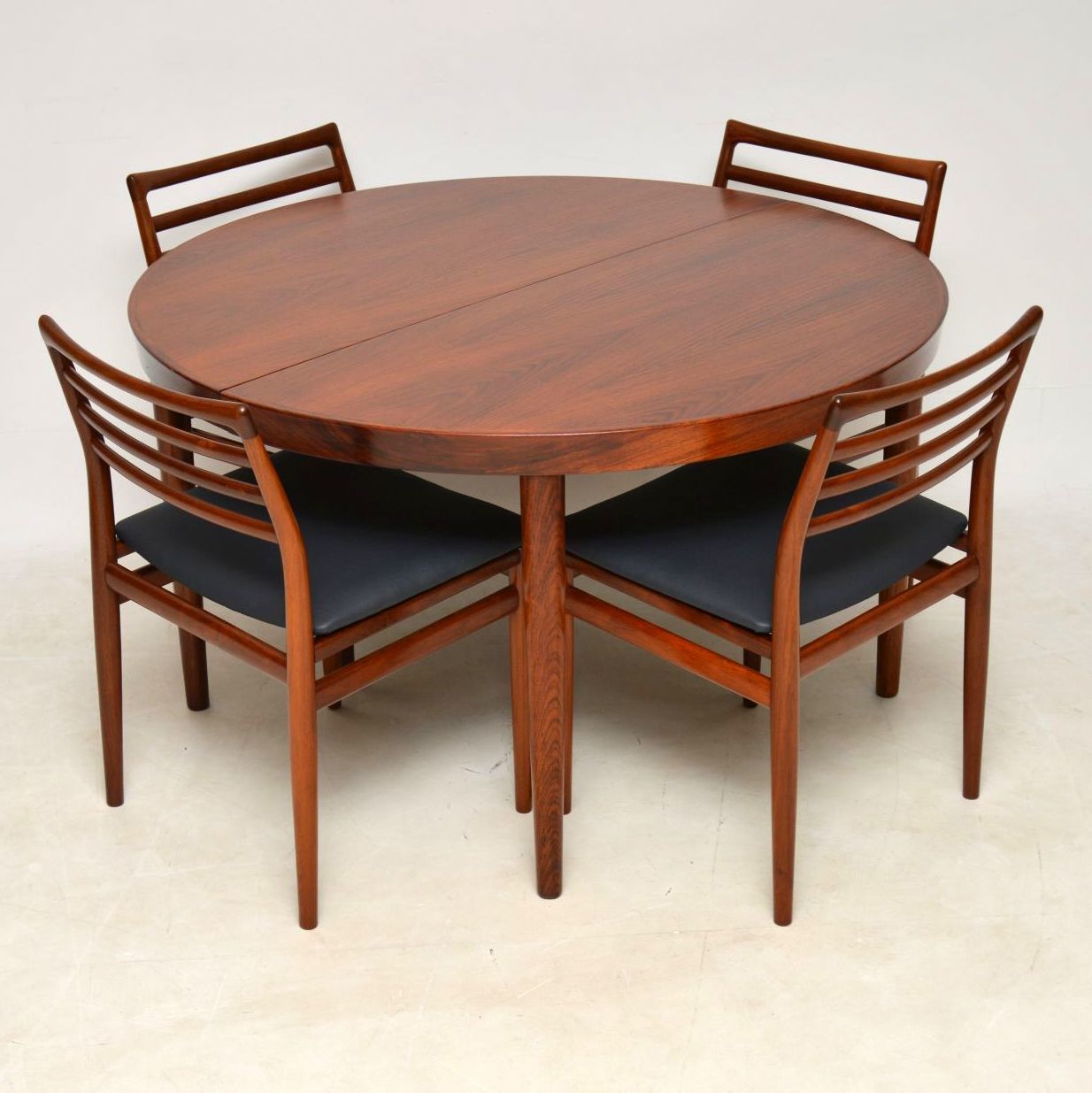 1960 S Danish Rosewood Dining Table 6 Chairs By Erling Torvits