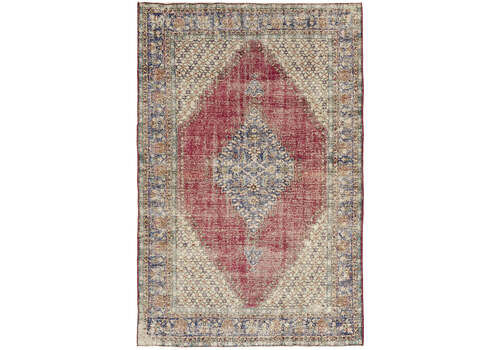 Handmade Beige Turkish Vintage Area Rug 210 Cm X 325 Cm
