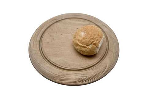 Antique Carved Ear Of Wheat Breadboard   Cutting Board   Kitchenalia