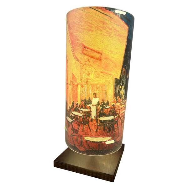 Table Lamp, Diffuser Finish In Decorated Polilux, Italy, 1990s