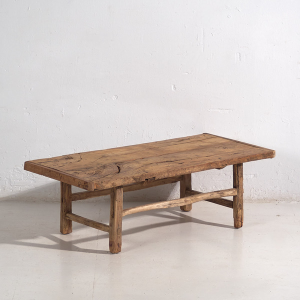 Antique Solid Wood Low Table (C.1900) #38