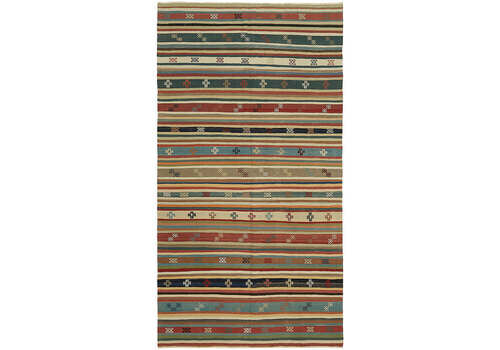 Handmade Multicolor Oriental Kilim Rug 304 Cm X 167 Cm