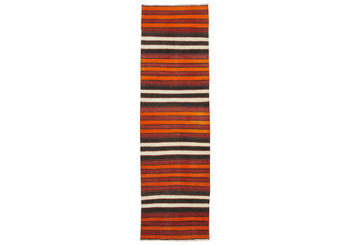 Handmade Multicolor Oriental Kilim Runner Rug 85 Cm X 291 Cm