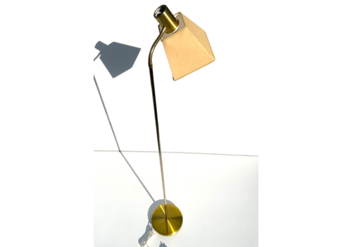 Vintage Retro Brass Reading Floor Lamp By Sweden 1960s