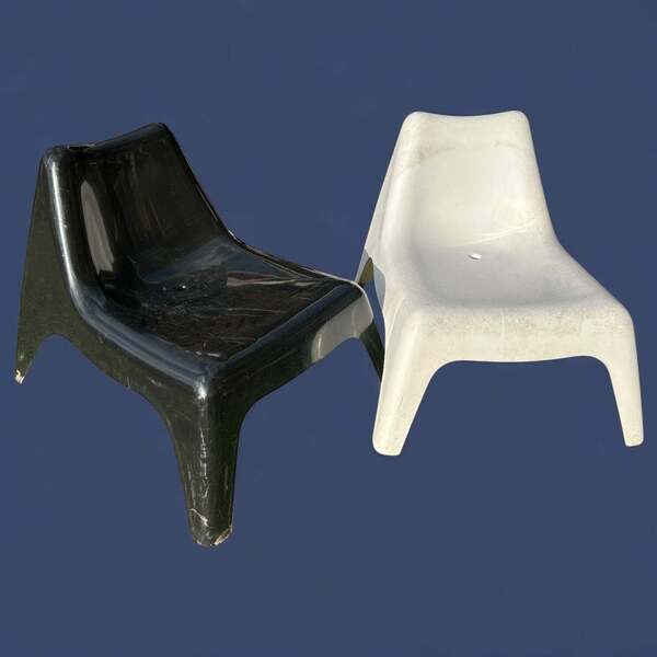 White Ps Vago Chair Ikea Vinyl Chairs Vintage Ikea Vago Thomas