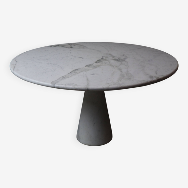 Angelo Mangiarotti “M1” Dining Table In Solid Carrara Marble
