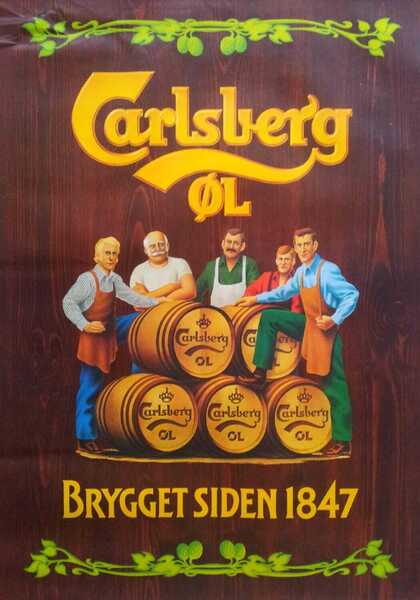 1970s Carlsberg Beer Advertisement Original Vintage Poster | Vinterior