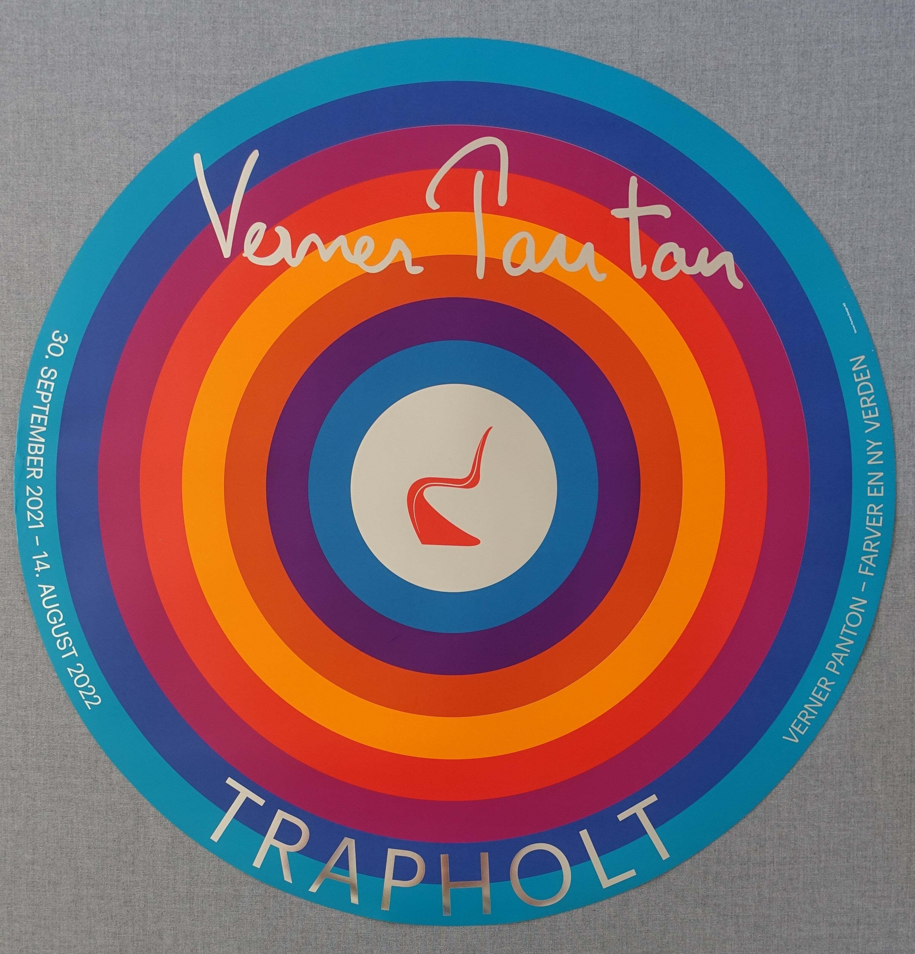 2021 Verner Panton Exhibition Original Vintage Poster | Verner