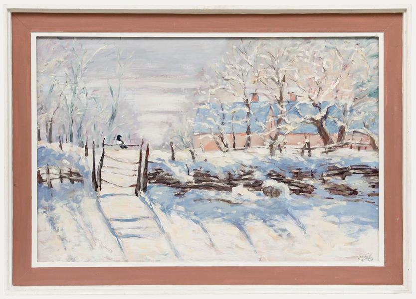 Erwin Steinhauser (1939 2023) After Claude Monet Acrylic, The Magpie