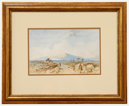 Cornelius Pearson (1805 1891) Framed Watercolour, Returning To The Cottage
