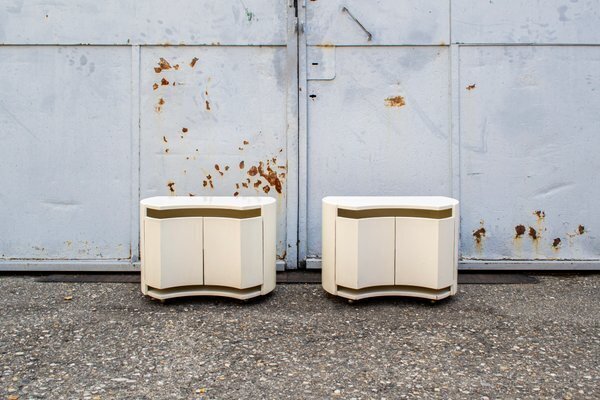 Aiace Model Bedside Tables By Davide Benatti For Benatti, 1970s, Set Of 2