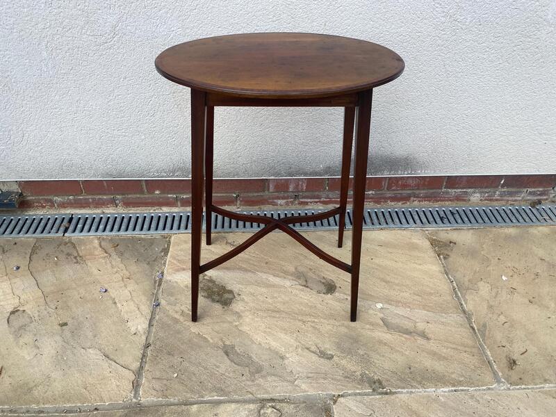 Antique Edwardian Hall Table / End Table / Side Table / Lamp Table / Plant Stand