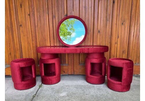 Dressing Tables By Kecskeméti Bútorertékesítő Vállalat, 1975, Set Of 4