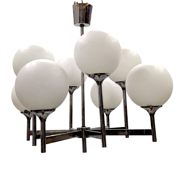 Large Chandelier By Gaetano Sciolari With 8 Lights