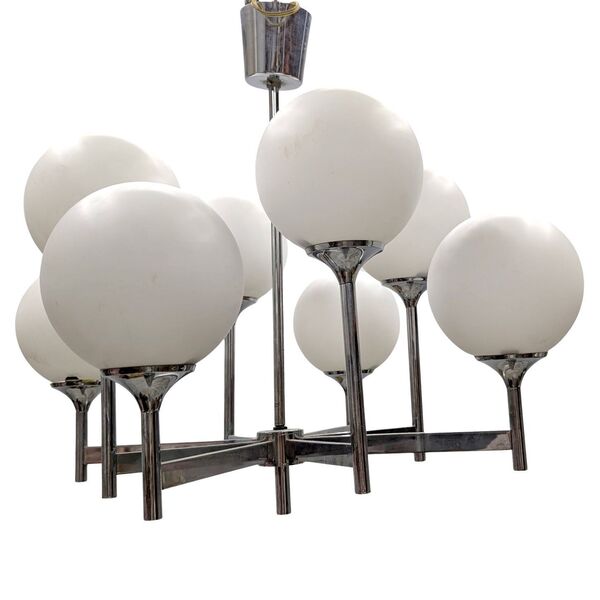 Large Chandelier By Gaetano Sciolari With 8 Lights photo furniture