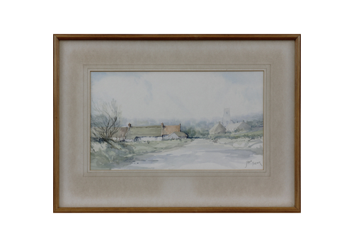 Watercolour By Jason Partner. Norfolk Landscape, Near Aylsham