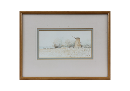 Watercolour By Jason Partner. Broadland, Near How Mill