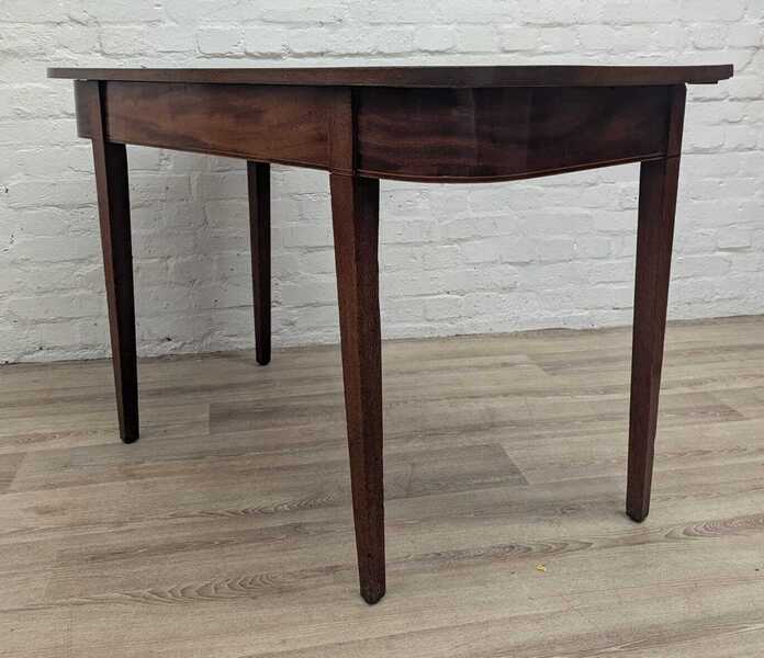 Georgian Mahogany D End Side Or Hall Table