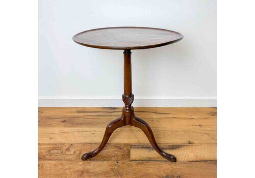 Georgian Mahogany Tripod Table With Single Piece Top