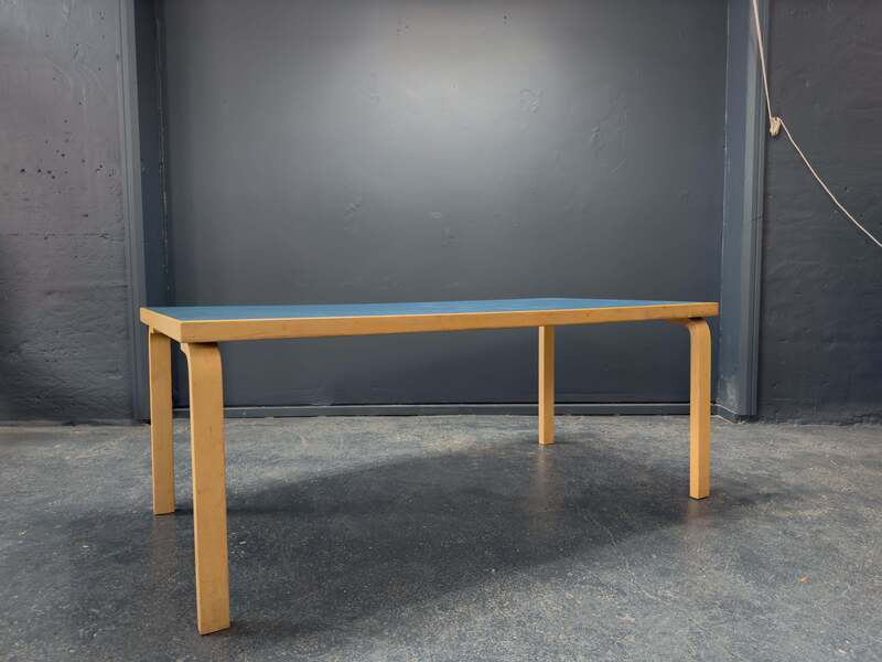 Alvar Aalto Teal Top Table 83, Modernist