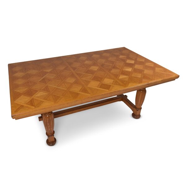Antique! Large Dining Table Restored 213 X 126 Solid Oak Conference Table