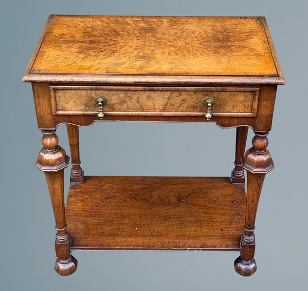 Burr Walnut Side Table Waring & Gillow Lancaster