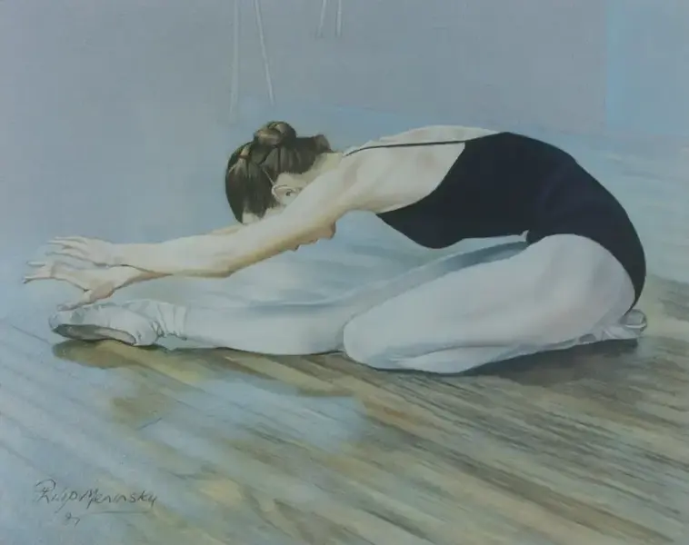 Philip Meninsky (1919 2007)  Framed 1997 Digital Print Ballet Dancer photo furniture