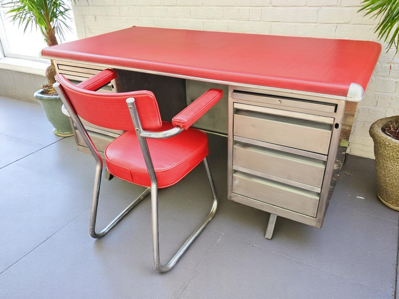 Mid Century Tanker Office Chair Mid Century Industrial Desk Stool