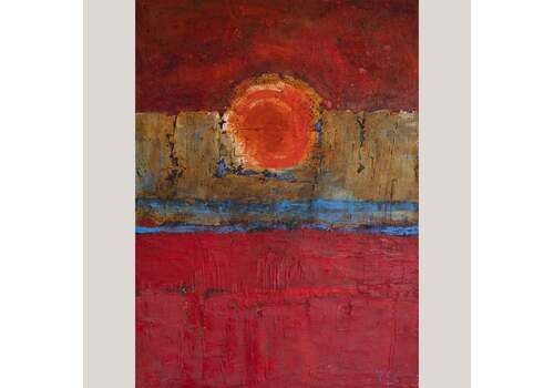 Abstract Sun Over Horizon By Mamen Gil