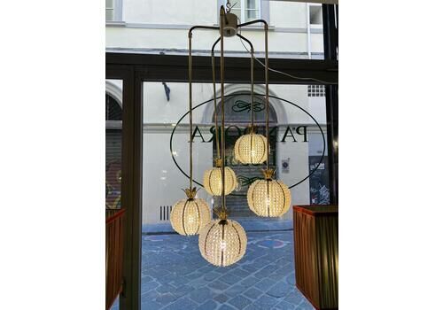 Vintage Pinapple Cascade Chandelier By Emil Stejnar Austria 1960