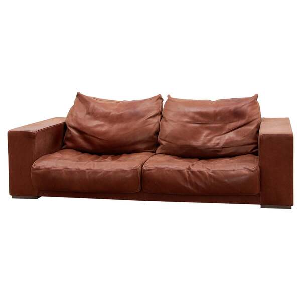 Paola Navone By Baxter Italy Gognac Color Sofa Model Budapest
