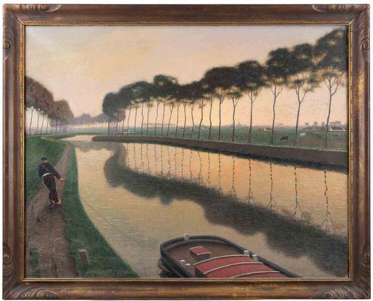 Jef De Pauwde Boottrekker   Paint By Jef De Pauw   19251925