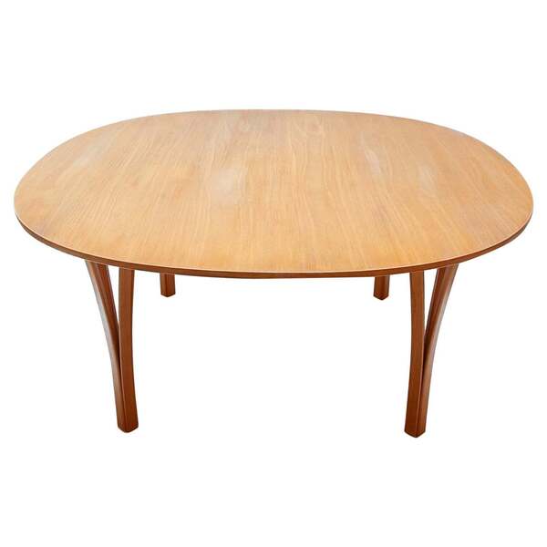 Ellipse Coffee Table By Piet Hein & Bruno Mathsson For Fritz Hansen, 1990