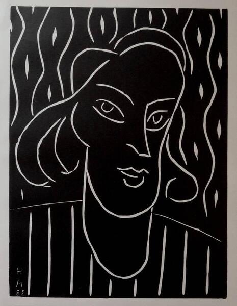 Henri Matisseteeny   Original Linocut, 1938   Referenced In Duthuit #7231938