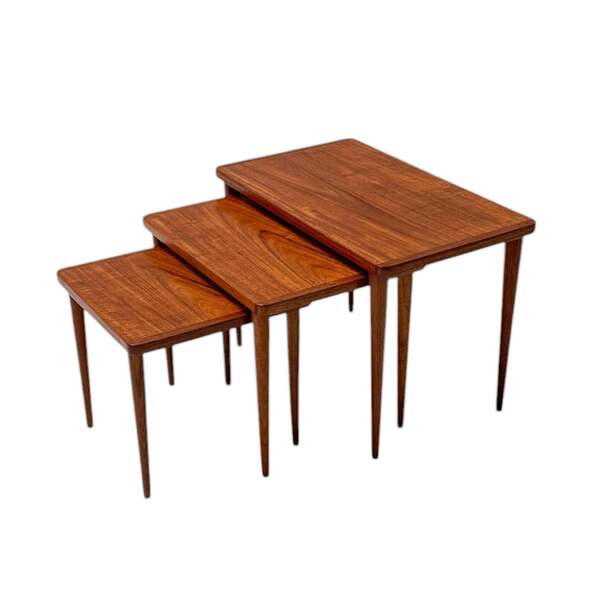 Mid Century Modern Set Of Three Nesting Tables, 1960s photo furniture